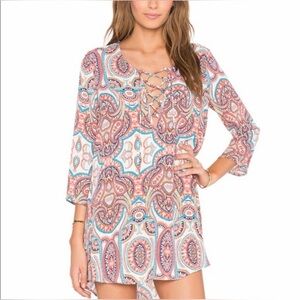 Show Me Your Mumu Lulu Tunic Mini in the Esmeralda Paisley print